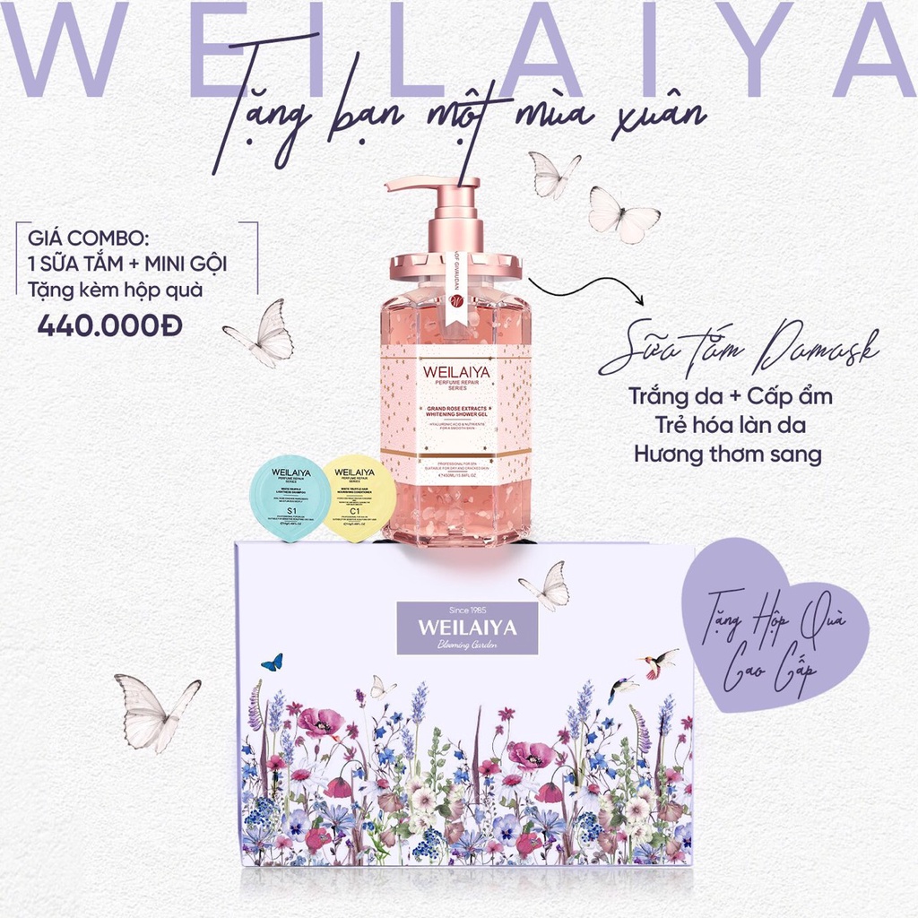 Set quà tặng Weilaiya 20/10, 20/11,08/03 và các dip lễ tết biếu tặng. Combo chăm sóc da Weilaiya chính hãng Shina Store