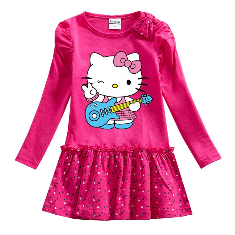 Đầm Hello Kitty Cho Bé Gái
