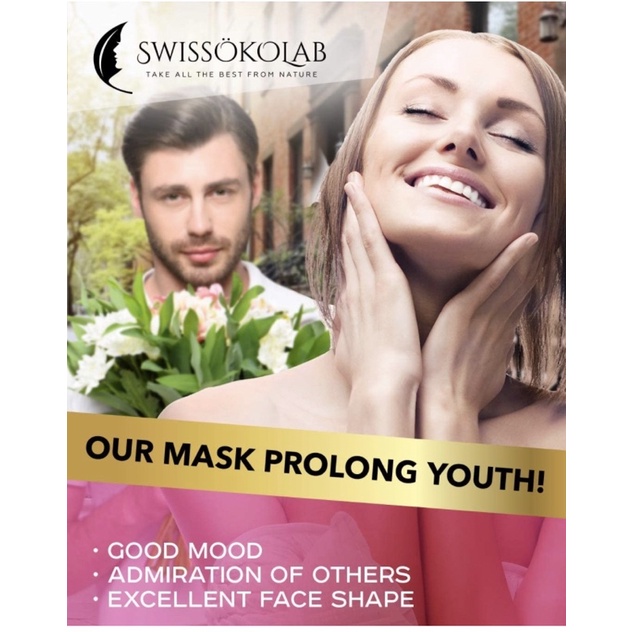 Đai quấn cằm săn chắc da tạo Vline SWISSOKOLAB Reusable Face Slimming Strap Double Chin USA