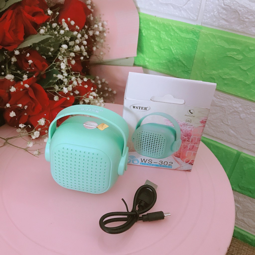 Loa Bluetooth WS-302 Mini Hỗ Trợ Trả Lời Cuộc Gọi Trực Tiếp Trên Loa