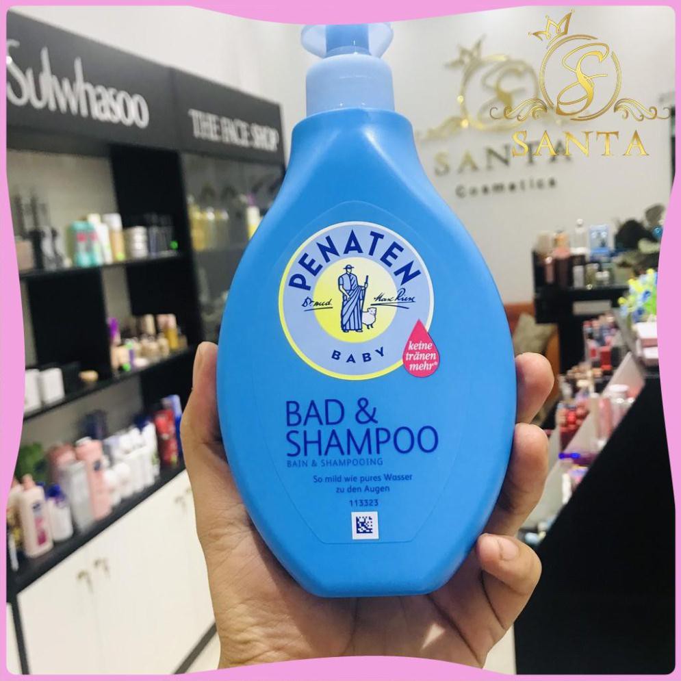 [CHÍNH HÃNG] Sữa tắm và gội Penaten Bad &amp; Shampoo cho trẻ em mẫu mới, chai 400ml