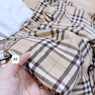 [Ảnh thật] Set Áo Gấu Quần Kẻ Bbr