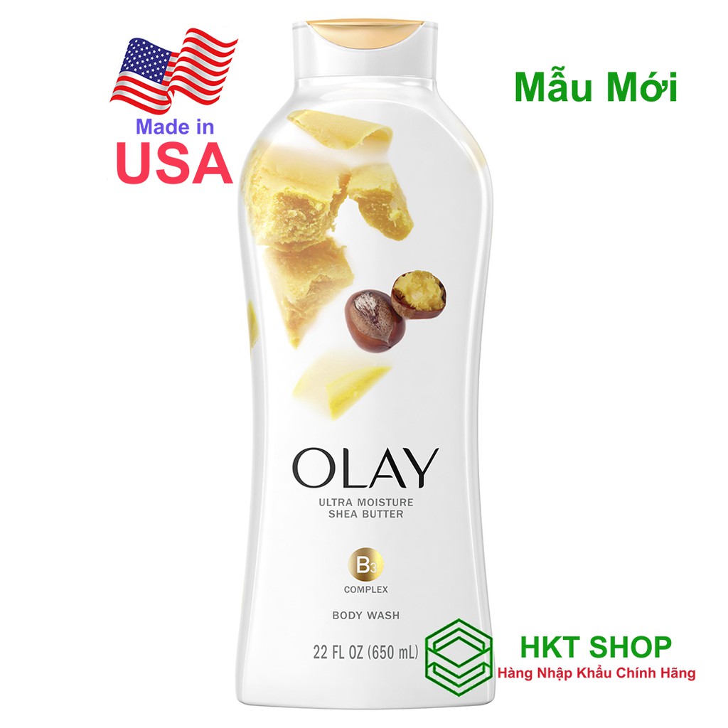 [USA] Sữa tắm Olay Ultra Moisture Shea Butter (Siêu dưỡng ẩm) 650ml