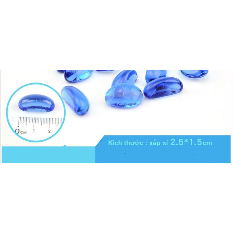 500g đá màu trang trí tiểu cảnh bể cá