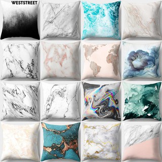 Vỏ gối vuông 45*45cm họa tiết đá hoa cương trang nhã