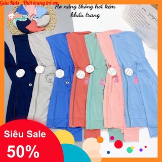 Áo choàng chống nắng cho bé, áo chống nắng trẻ em Thông Hơi, Chống Tia UV - Gaukidsfashion