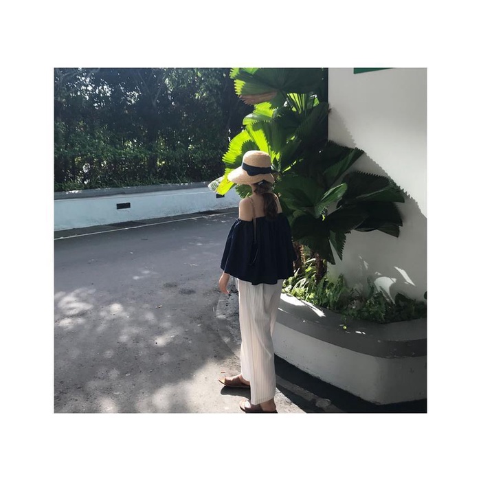 Áo Sơ Mi Tay Lửng Dáng Rộng Phong Cách Hàn Quốc Ngọt Ngào Dành Cho Nữ