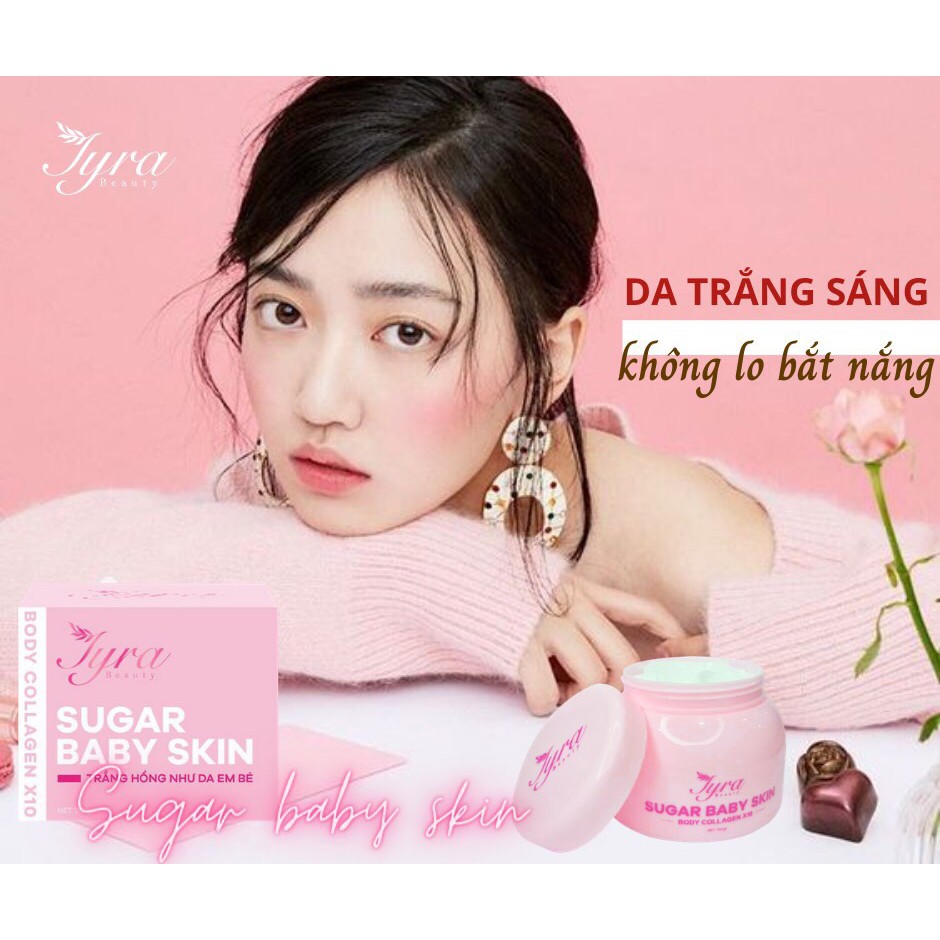Kem dưỡng trắng siêu tốc SUGAR BABY SKIN Collagen X10