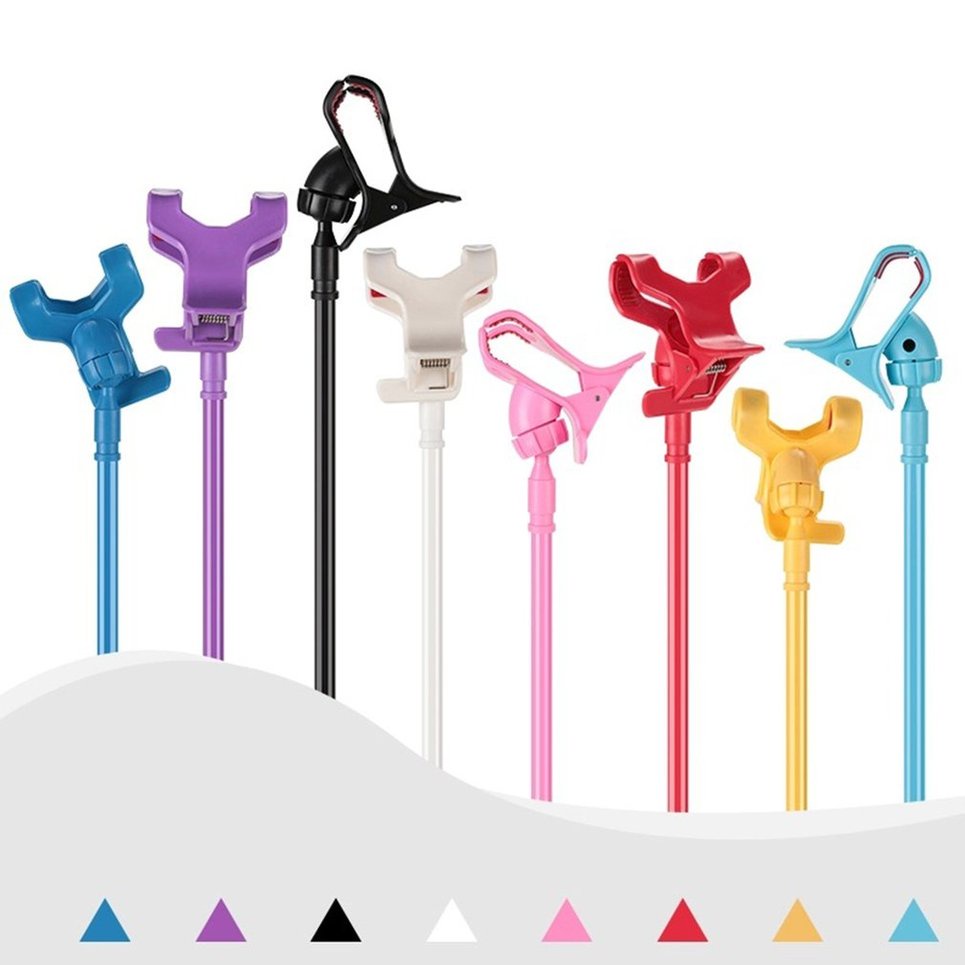 Flexible 360 Rotation Clip Mobile Cell Phone Holder Lazy Bed Desktop Bracket
