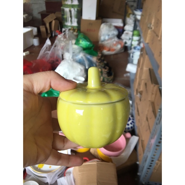 Hũ bí đỏ sứ Bát Tràng - Hũ caramen sữa chua, flan
