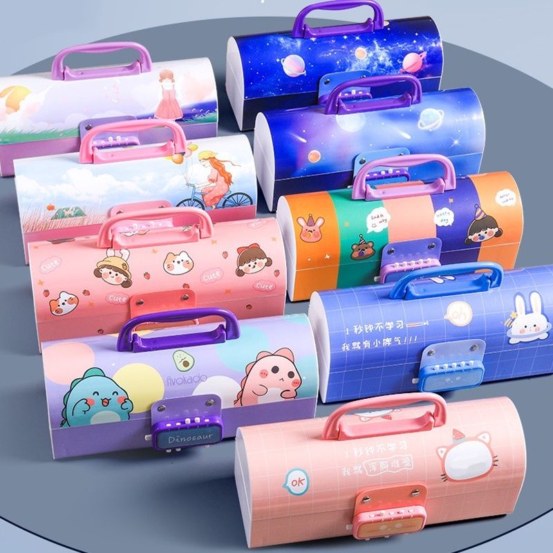 Hộp bút khoá mật khẩu kiểu dáng dễ thương nhựa cao cấp