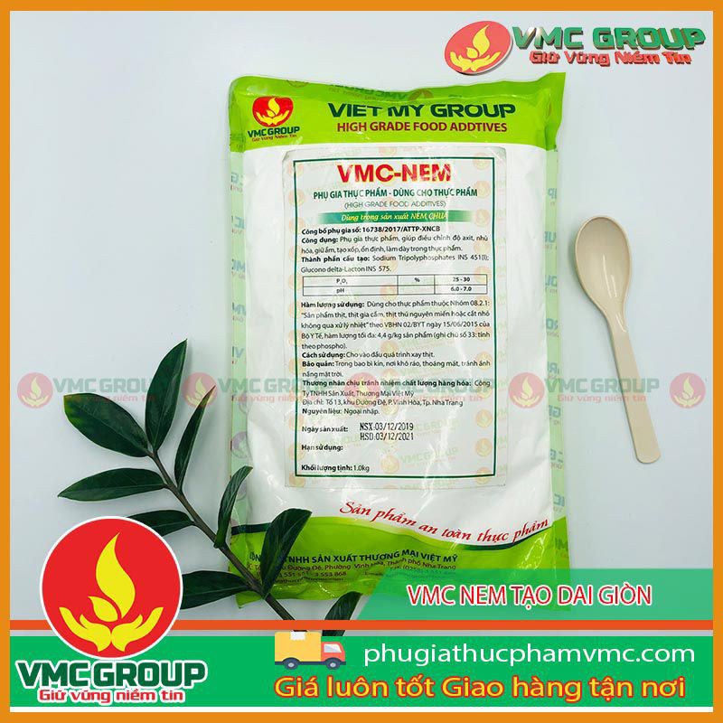 VMC-NEM TẠO DAI GIÒN, CHỐNG CHẢY NHỚT NEM CHUA