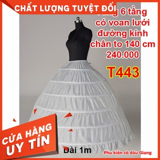 Tùng phồng dành cho váy cưới lớn 6 tầng thép