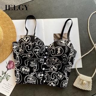 Áo lót hai dây IELGY thêu hoa phong cách cổ điển thời trang size nhỏ dành cho nữ