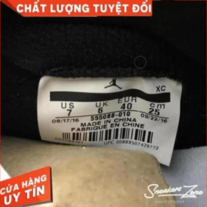 Giầy Jordan 1 đen trắng cao cổ chất đẹp fullbox (Tặng áo kẻ sọc) | BigBuy360 - bigbuy360.vn