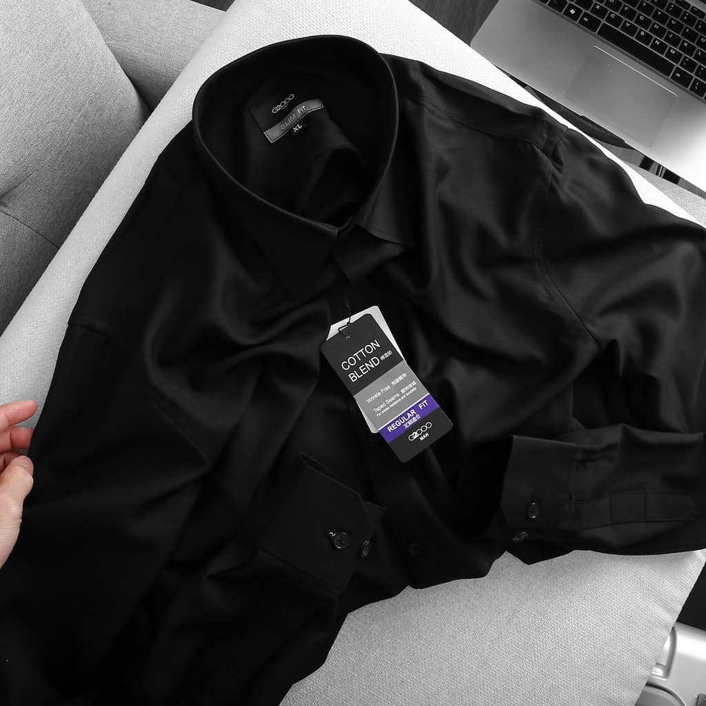 ÁO SƠ MI NAM BIG SIZE MÀU TRẮNG ,ĐEN  tay dài & tay ngắn.