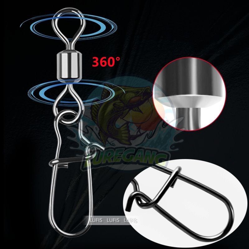 Túi 20 khóa link chữ U chống xoắn thép không gỉ chịu tải lớn