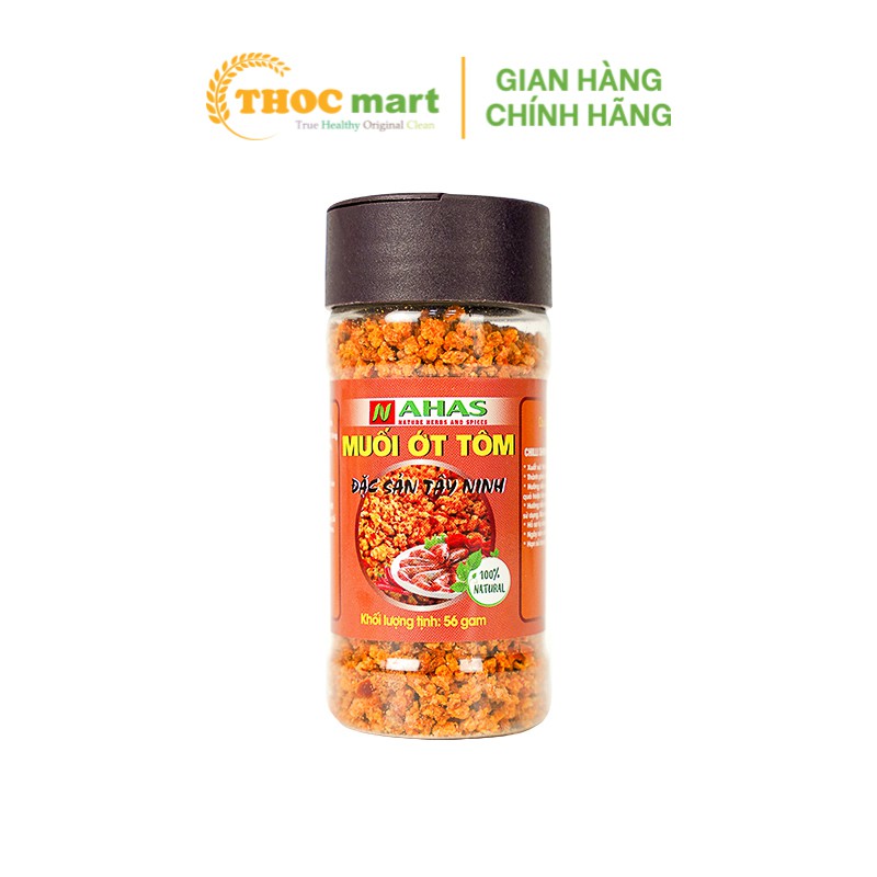 Muối Ớt Tôm Nahas hữu cơ đặc sản Tây Ninh chuẩn vị cho từng món ngon 56 gam