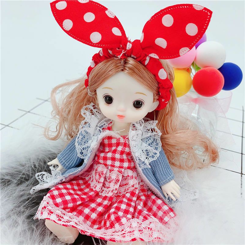 Búp bê barbie mini 15cm làm quà tặng DIY cho bé gái