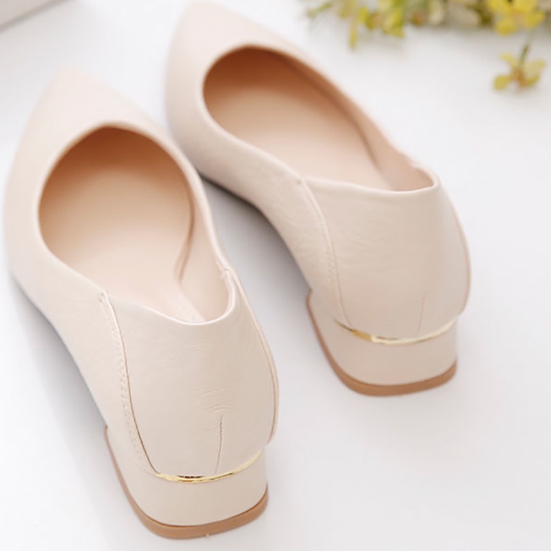 Giày cao gót IELGY bằng da thật mũi nhọn thời trang cho nữ