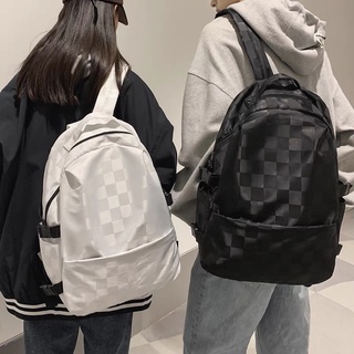 Balo chống nước kẻ Caro cá tính học sinh sinh viên đựng vừa laptop sách vở đi học đi làm cặp unisex balo thời trang