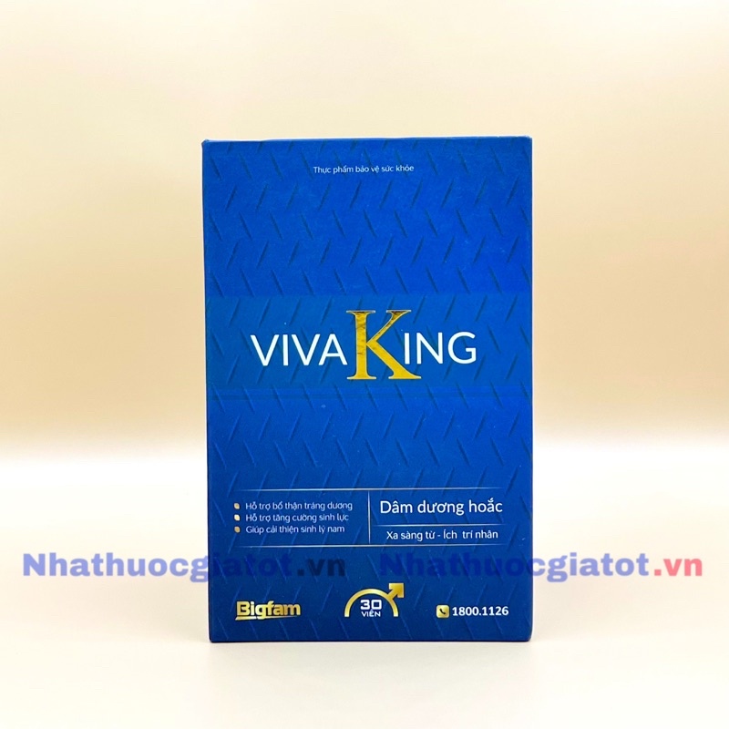 Viên Uống VIVAKING Hỗ Trợ Bổ Thận Tráng Dương, Tăng Cường Sinh Lý Nam Giới