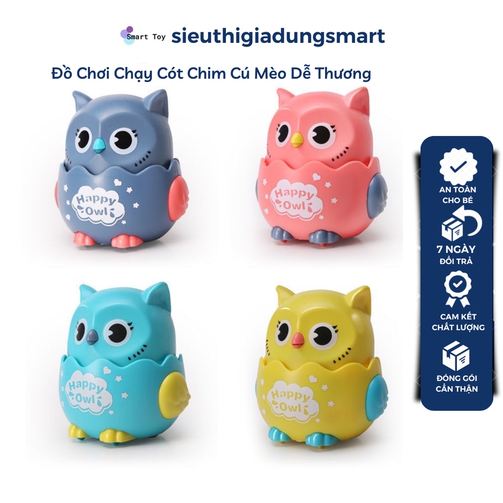 Đồ Chơi Chạy Cót Vui Nhộn và Thú Vị,Chim Cú Mèo Đáng Yêu Dễ Thương ,Nhựa An Toàn Cho Bé Thoải Mái Vui Chơi