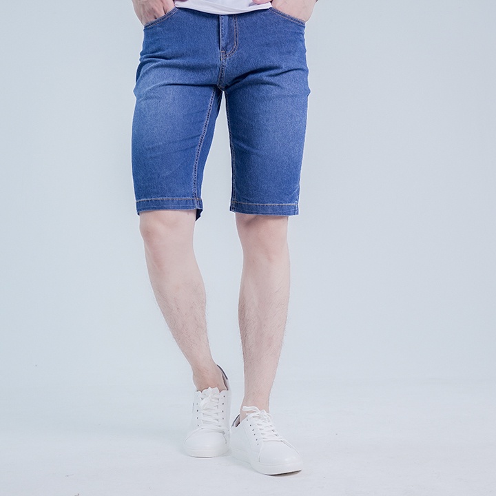 Quần Short Jean Nam H90 Chất Bò Giấy Cao Cấp Co Giãn 4 Chiều, Không Bai Gião, Bền Màu, Mặc Cực Thoải Mái  HSTJ001-01