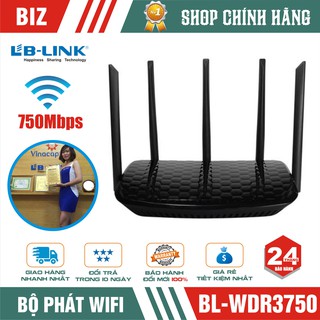Router Wifi XUYÊN TƯỜNG LB-LINK 11AC 750Mbps Dual-Band 2.4G & 5G ( BL-WDR3750 )
