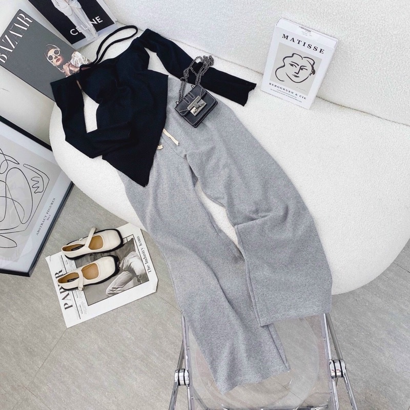 Set áo yếm + quần jogger cách điệu