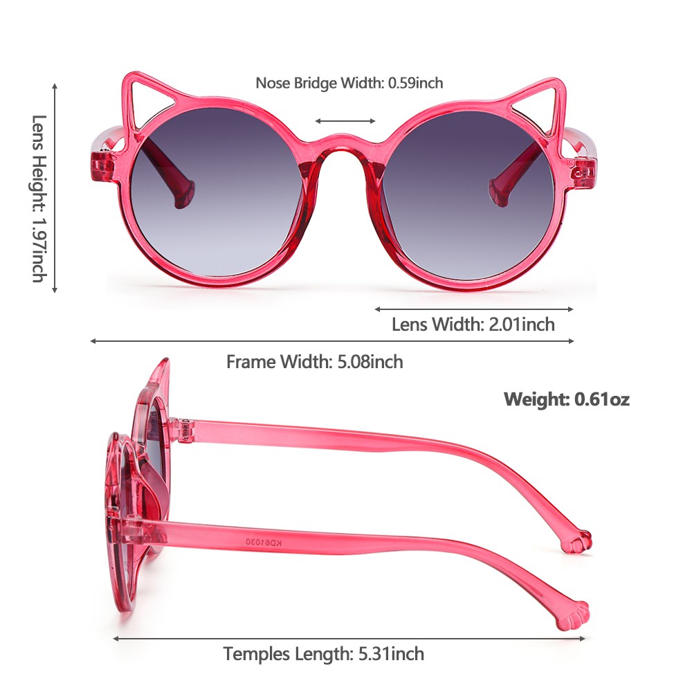 Kính Mát Mắt Mèo Chống Tia Uv400 Thời Trang Mùa Hè Cho Bé