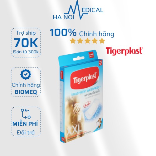 [BĂNG GẠC CHỐNG THẤM] BĂNG VẾT THƯƠNG CHỐNG NƯỚC TIGERPLAST WATERPROOF MÓNG NHẸ - KHÁNG KHUẨN