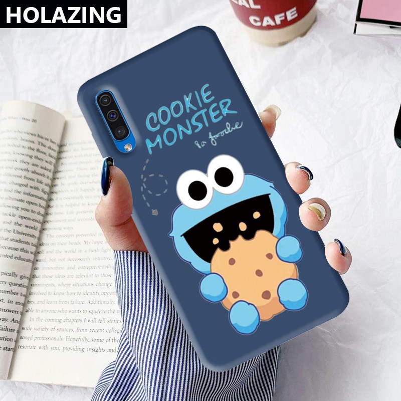 Ốp Điện Thoại Họa Tiết Elmo Cookie Monster Kaso Saepono Cho Samsung Galaxy A50 A30 A50S A30S A20S A10S A51 A71 A01 A11 A80 A70S