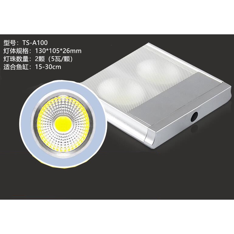 Đèn led XIMA 15W kẹp thành bể - chuyên cho bể thủy sinh - hồ bán cạn - phụ kiện cá cảnh - shopleo