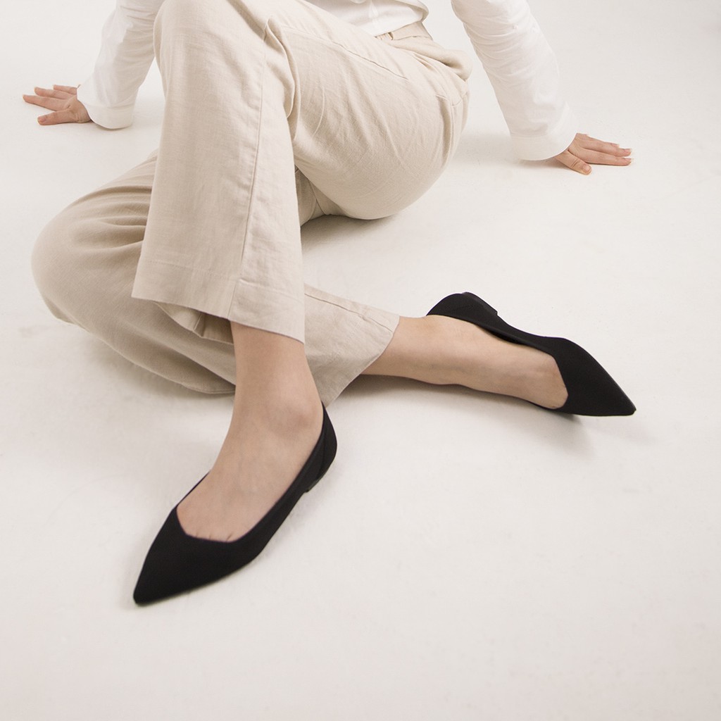 CORII - Giày Búp Bê The Black 2.0 Thời Trang và Thoải Mái Nhất - CR01 Đen