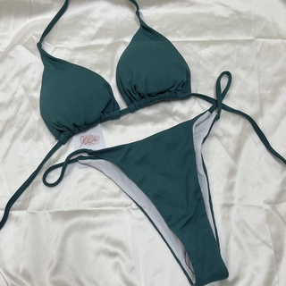 Bikini 2 mảnh tam giác thun gân