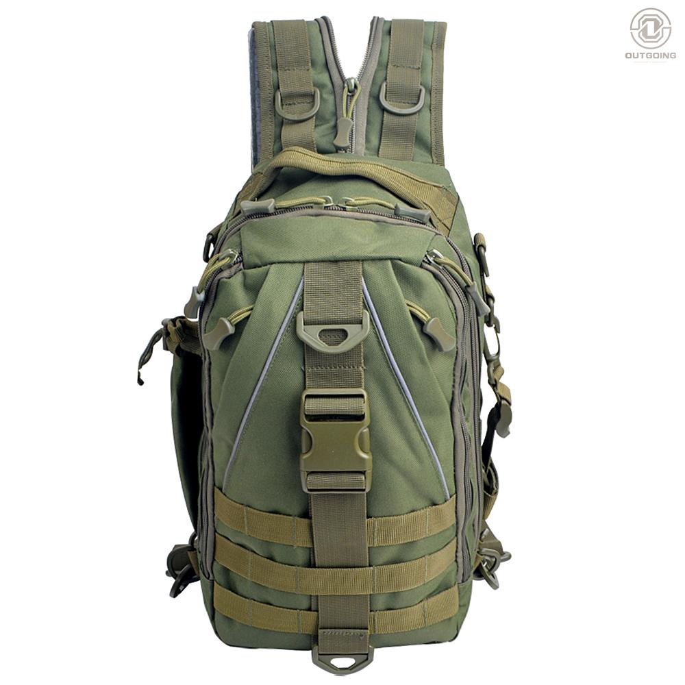 [OG fishing]Multi-purpose Tactical Sling Pack Backpack Crossbody Shoulder Bag Daypack for Outdoor Fishing Hiking Climbing
