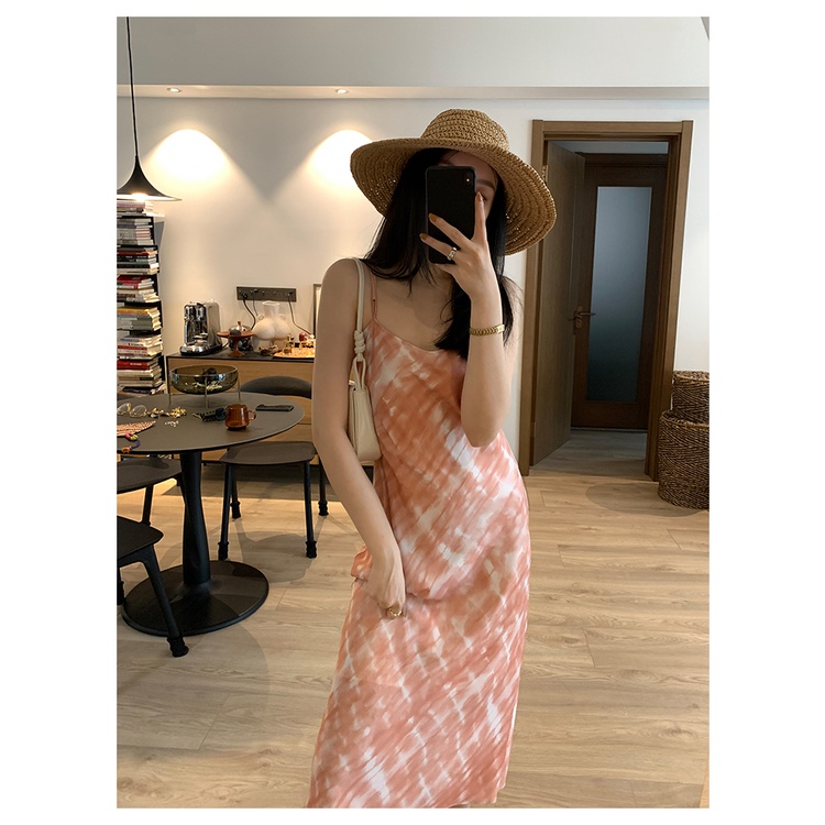 Đầm Dệt Kim Hai Dây In Họa Tiết Sang Trọng Thời Trang Cho Nữ