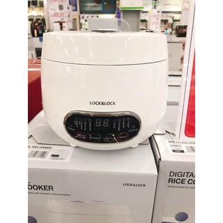 Nồi cơm điện tử mini đa năng 0.8l lock&lock-ejr326wht