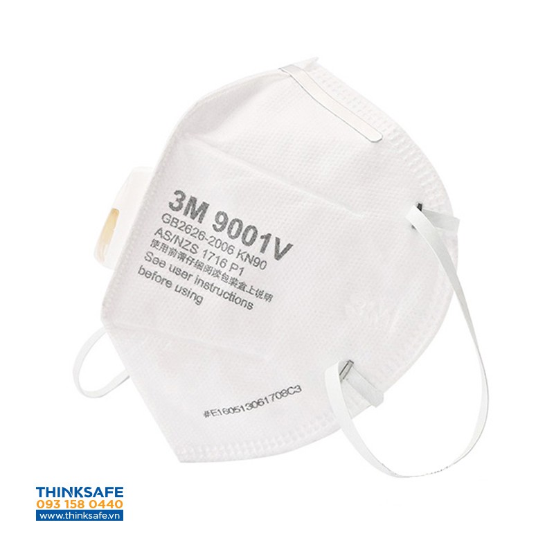 Khẩu trang 3d Thinksafe có van thở , 3M 9001v vải kháng khuẩn, thiết kế đẹp, 4 lớp hàn quốc, n94, 3m chính hãng