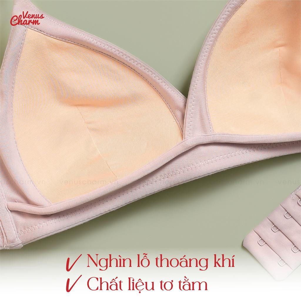 Áo ngực không gọng đệm mỏng 1cm êm ái thoáng mát Venus Charm 8005