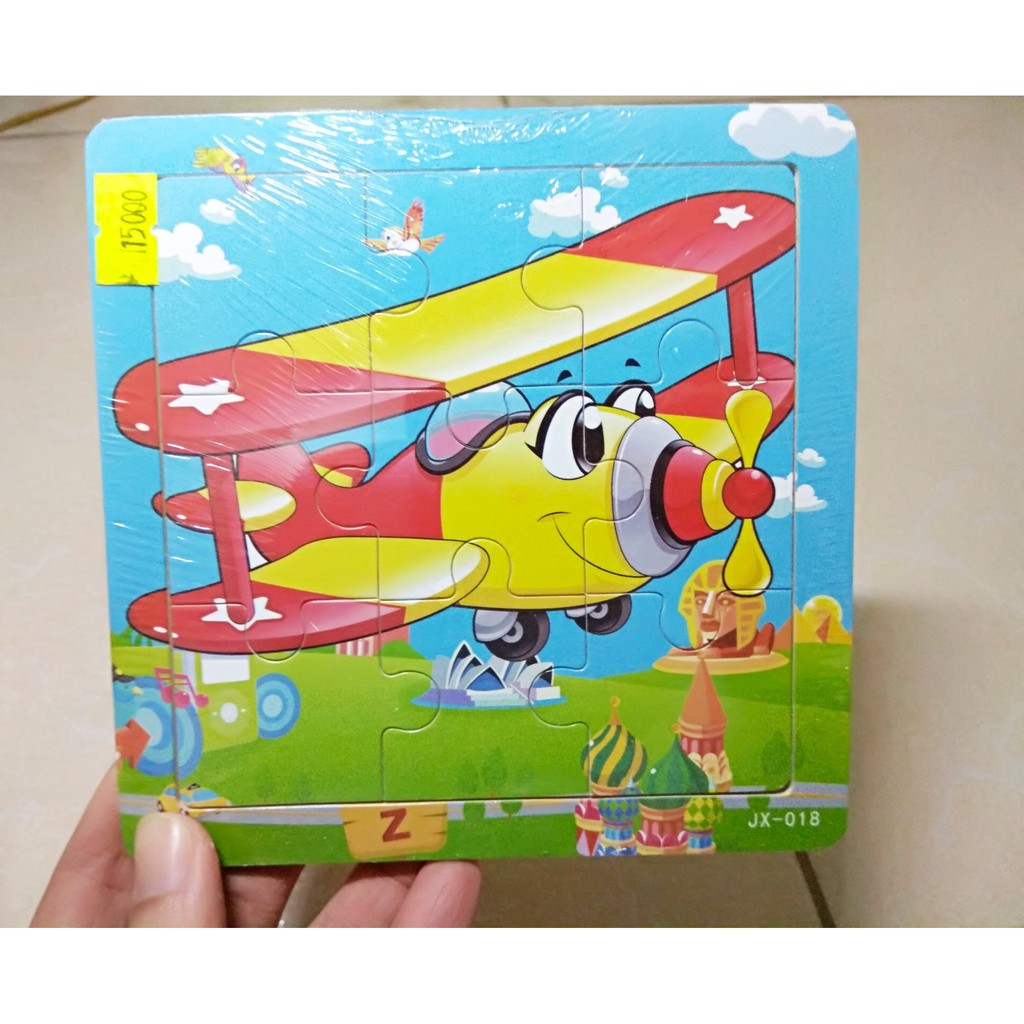 Tranh ghép hình bằng gỗ cho bé tư duy, phân biệt màu sắc.