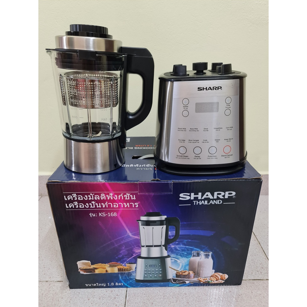 Máy làm sữa hạt Sharp KS168 - Máy làm sữa đậu nành thế hệ mới - Bảo hành 12 tháng