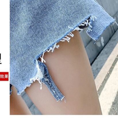 Quần Short Jeans Lưng Cao Ống Rộng Thời Trang Xuân Hè 2021 Cho Nữ