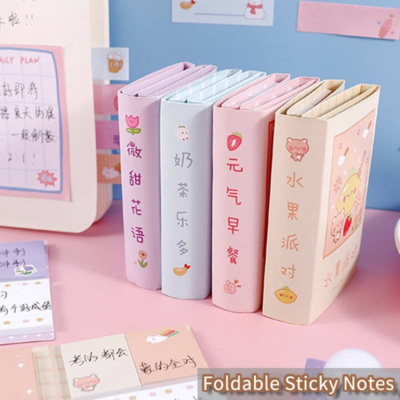Set 260 tờ giấy ghi chú họa tiết hoạt hình xinh xắn