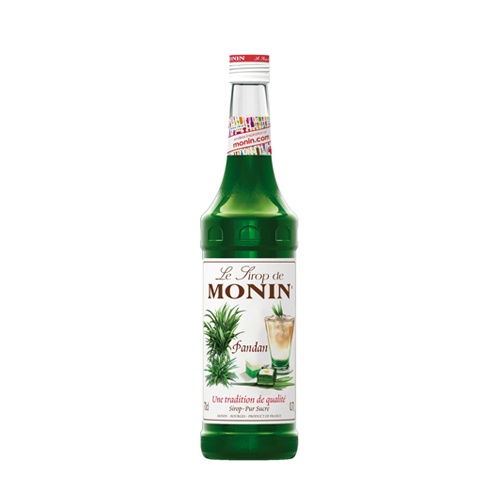 Siro Monin lá dứa (pandan) chai 700ml. Hàng Công ty có sẵn giao ngay