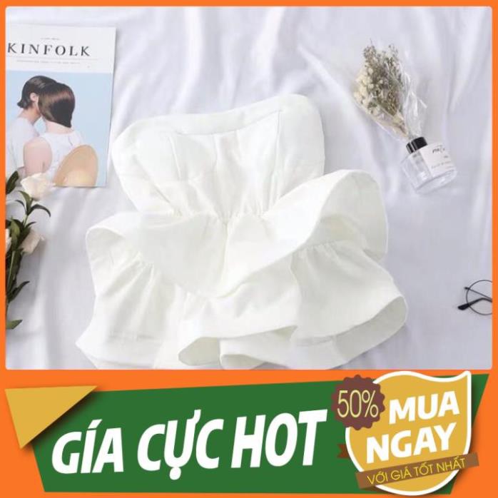 SIÊU BÈO SIÊU RẺ RẺ MẠT áo peplum bèo xếp tầng cúp ngực crotop nhún eo quảng châu