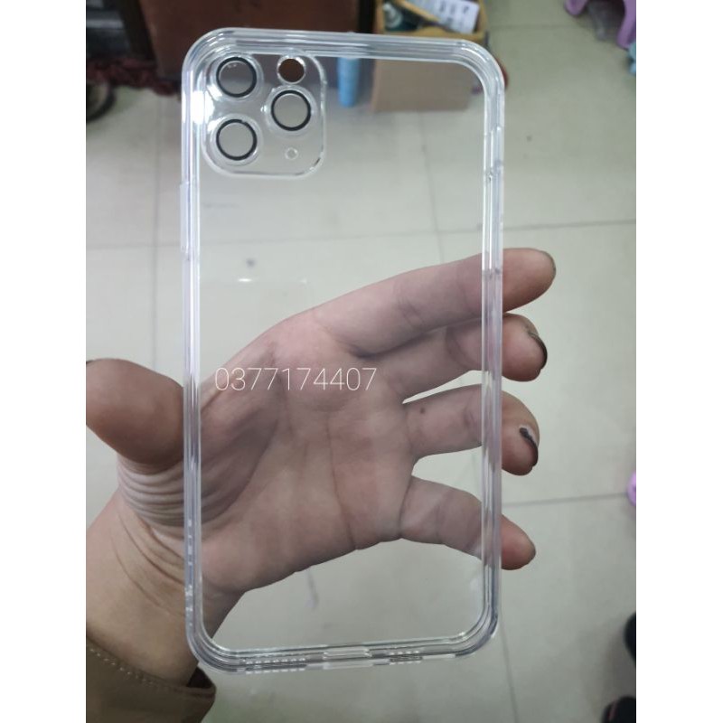 (iphone 12) Ốp lưng TOTU trong suốt bảo vệ camera cho iPhone 11, 11 Pro, 11 Pro Max 12 Mini 12 Pro 12 Pro Max viền vuông