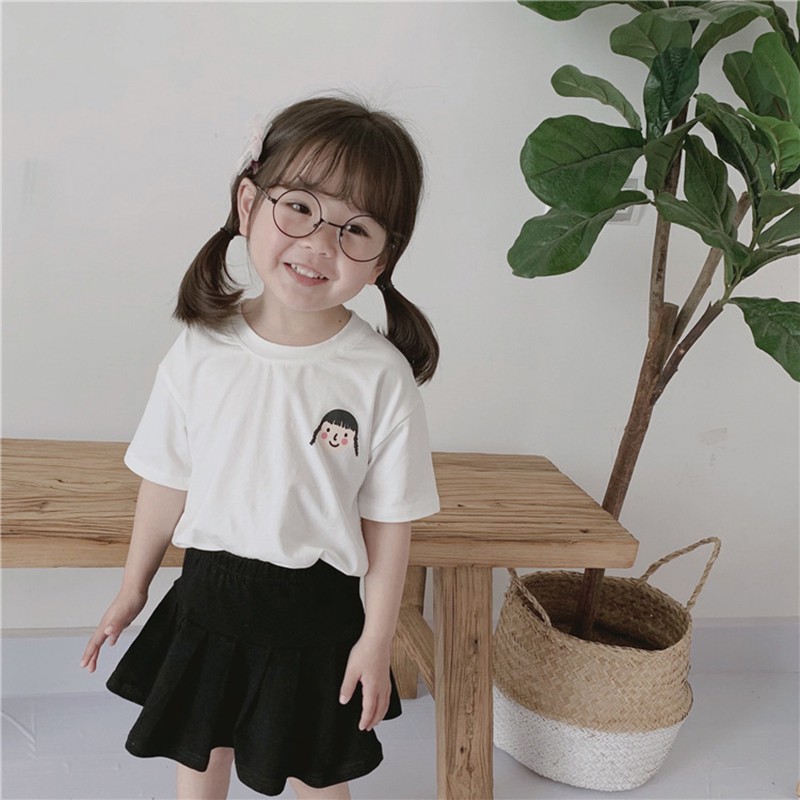 Áo Thun Tay Ngắn Chất Cotton Hoạ Tiết Hoạt Hình Cho Gia Đình