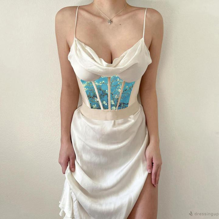 Áo Nịt Bụng In Hình Thiên Thần Phong Cách Vintage 2021 Cho Nữ